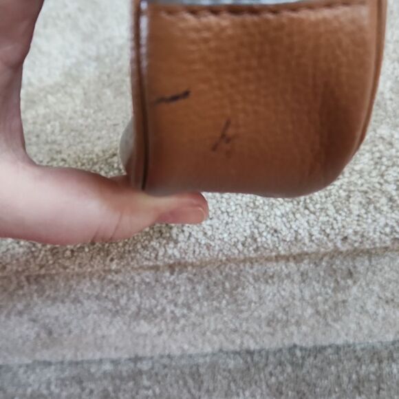 Michael Kors Brown Pebbled Leather Cosmetic Makeup Case Bag - Picture 7 of 7
